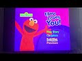 Sesame Street Elmo Loves You 2009 Dvd Menu Walk Through