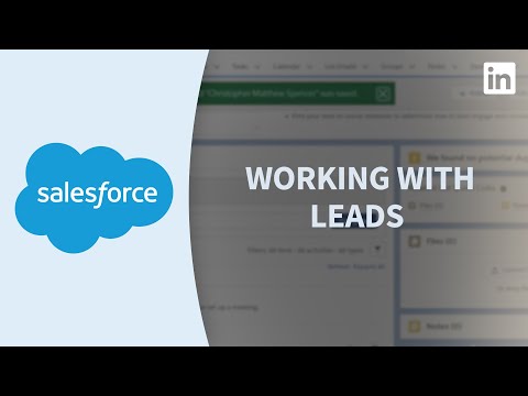 Salesforce教程--處理線索 (Salesforce Tutorial - Working with leads)