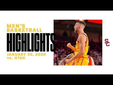 USC Men's Basketball Highlights - USC 56, Utah 52