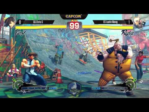 USFIV: GG Chris G vs EG Justin Wong - SDCC2014 - Capcom Pro Tour Losers Finals