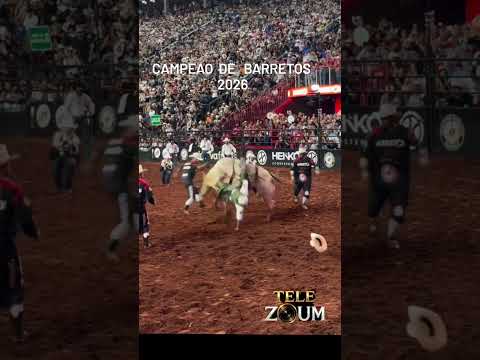 O campeão da montaria em touros,em Barretos 2026, foi  Assyrio José Dias, de Sertanópolis (Paraná).