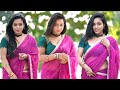 Indian Hot Saree Fashion By Priyanka Pink Colour Silk Saree Saree Lover 2025