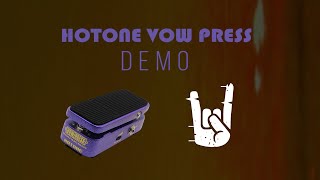Video thumbnail for "Hotone Vow Press" Demo by Corey Lawson by Claw Sound Studios