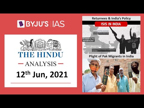 The Hindu Analysis For 11th June 21 Current Affairs For Upsc Ia