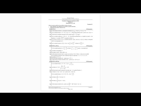 Rezolvarea subiectului de Bacalaureat 2024 - Stiinte ale naturii