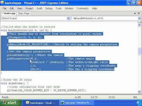 OpenGL Tutorial #1 - Basic Shapes