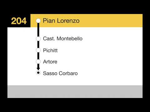 annunci AutoPostale - 204 Bellinzona Stazione – Sasso Corbaro