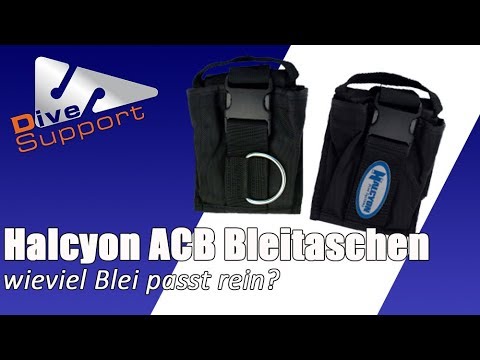 Halcyon ACB Bleitaschen – Wieviel Blei passt rein? | DiveSupport