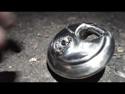 Broke key in U-Haul lock how to fix disc lock with a broken key stuck in it