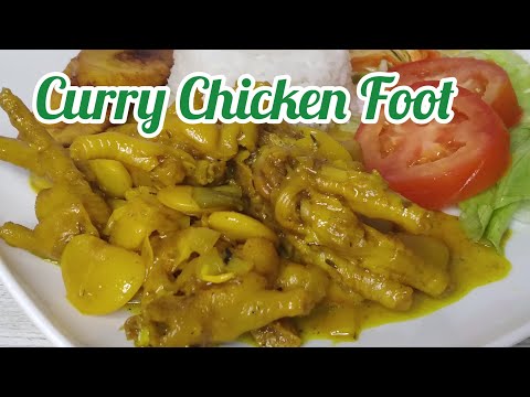 Fall-Off The Curry Chicken Feet Recipe//Jamaican Curried Chicken Foot//How to Cook Chicken Foot