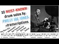 10 must-known drum solos by Philly Joe Jones + transcriptions (new)