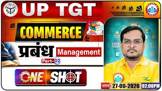 UP TGT Commerce Classes 2026 | Commerce: Management | UP TGT Commerce One Shot Class