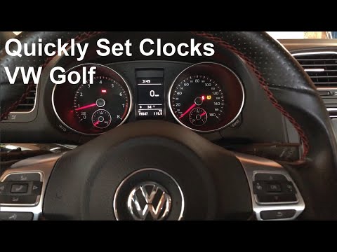 How to Change The Time/Clock For Volkswagen Golf GTI/Jetta GLI 2010 to 2013