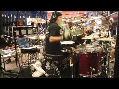 Jason Bittner DRUM CLINIC "FIRE FROM THE SKY" Shadows Fall 4/12/2013 GUITAR CENTER Charlotte, NC