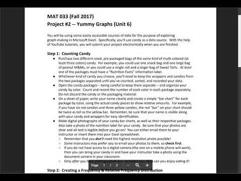 MAT 033 Yummy Graphs, Part 1 of 6