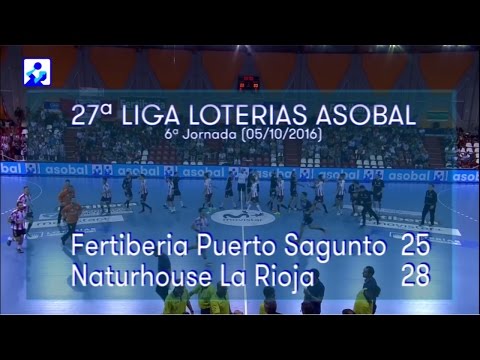 LIGA LOTERIAS ASOBAL J06 Fertiberia P. Sagunto - Naturhouse La Rioja 25 - 28