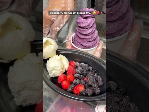 Delhi’s Fresh Fruit Ice-Cream😳🍇 at just ₹99/- #shorts #icecream #indianstreetfood