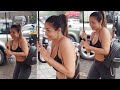 Uff Yeh Bandi Yaar Malaika Arora Flaunts Her Huge Sexy Figure In Very Tight Black Gym Outfit