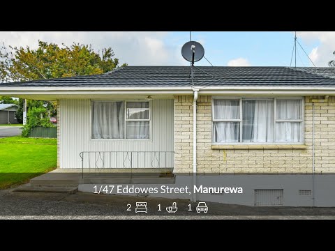 1/47 Eddowes Street, Manurewa, Auckland, 2房, 1浴, 独立别墅