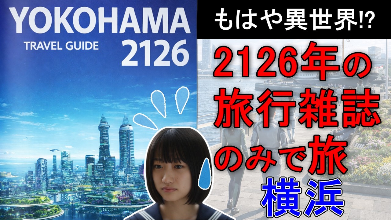 【絶望】100年後の旅行雑誌で横浜観光してみた【今･未来旅行】