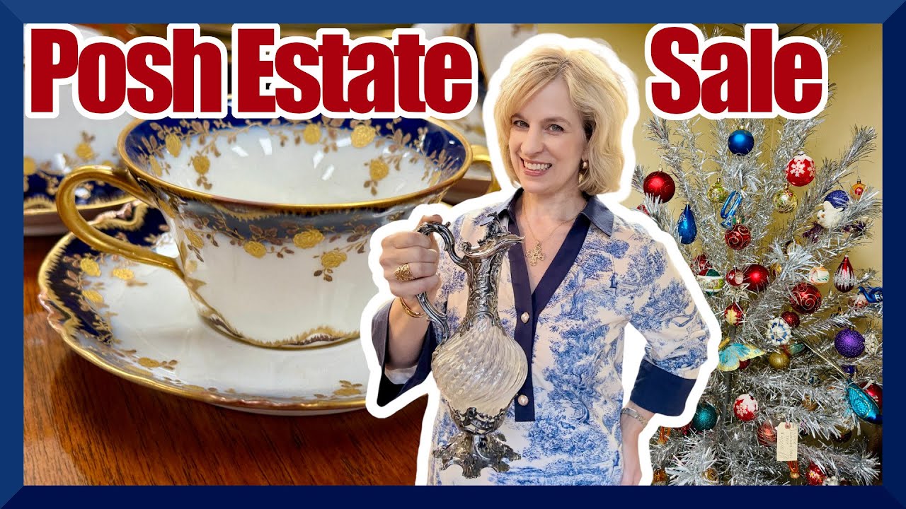 Inside a POSH Estate Sale! 💙 Exquisite China, Crystal, Silver & Estate Jewelry!