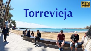 [4K] Torrevieja. Stunning Playa del Cura⎮Costa Blanca, Spain | Morning Walking Tour 🇪🇸