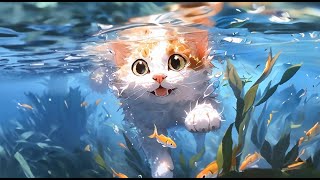 Underwater Cat Live Wallpaper