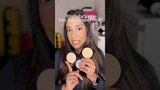Hudabeauty Easy Bake Pressed Powder on Brown skin - Peach cupcake + Banana Bread #brownskinmakeup