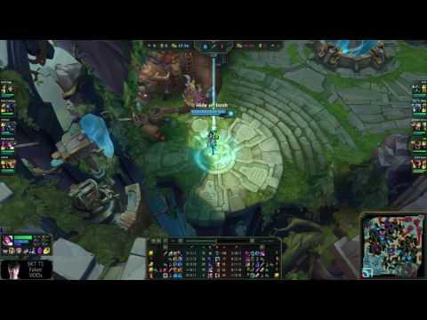 SKT T1 Faker - Fiora vs Kled TOP Korean Challenger Patch 6.21 | League Of Legends Entertainment