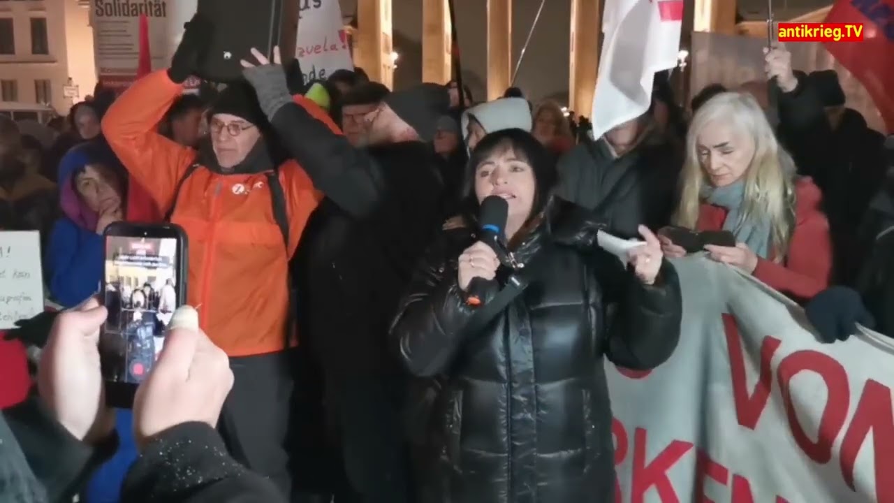 Protestkundgebung gegen US-Angriff auf Venezuela - Rede von Sevim Dagdelen