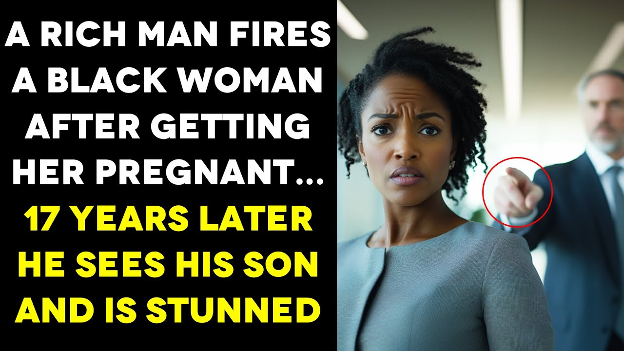 A Wealthy Man Fires A Black Woman After Getting Her Pregnant, 17 Years Later He Sees A Familiar Boy