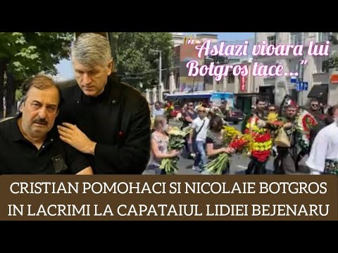 Pomohaci si Nicolae Botgros in lacrimi la inmormantarea Lidiei Bejenaru. Mii de oameni pe strazi