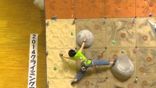Sakiko Osawa, Lead Women Semi-Final, 2014 climbing japan championship MAMMUT CUP