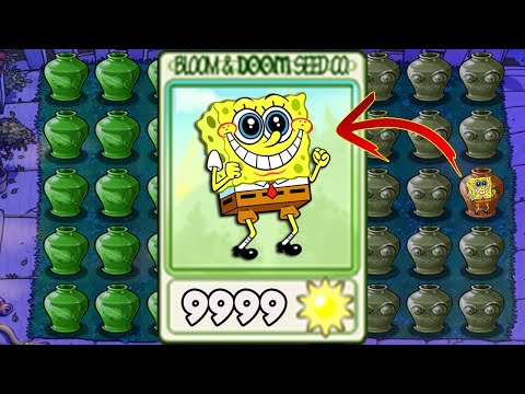 Vasebreaker Endless | 100% REPEATER Spongebob Plant - Plants vs Mod Spongebob