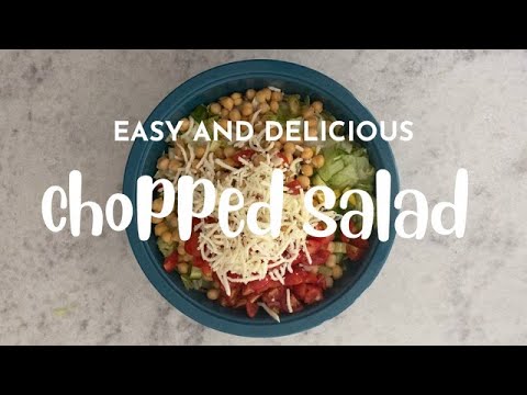 How to Make the Best Chopped Salad! Easy, Healthy, and Delicious Recipe