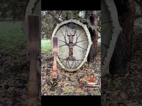 Shaman drum Deer. Open your drum workshop