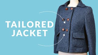 Sewing a tailored jacket: Sewing Studio Vlog