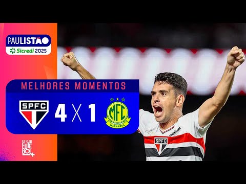 SHOW DE OSCAR; GOL PERDIDO BIZARRO - São Paulo 4x1 Mirassol - Melhores momentos - Paulistão 2025