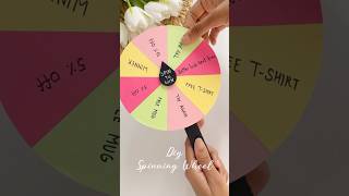Diy Spinning Wheel for games #sippingwheel #spinning #kidscrafts #games