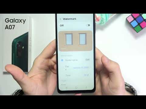 Samsung A07: How to Turn Off Camera Watermark