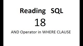Download the video "AND Operator in WHERE CLAUSE: SQL Tutorial 18"