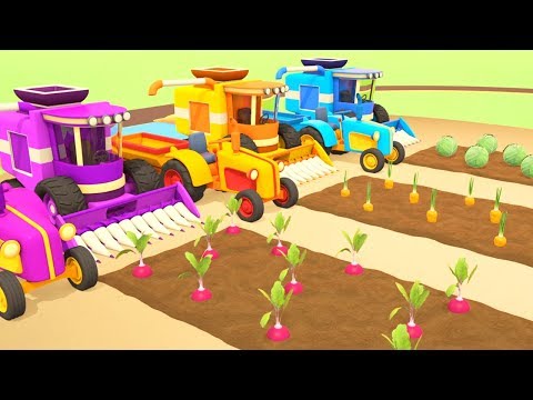 Dessin animé en français pour enfants. Véhicules d'assistance : la récolte