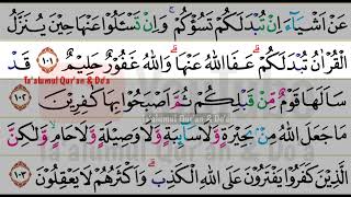 Download lagu Tadarus Qur'an pelan-pelan juz 7 Al Ma'idah  ayat 96-108 halaman 124-125 mp3