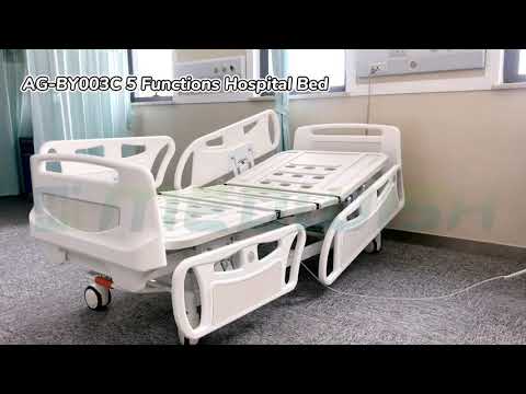 AG-BY003C Five Functions ABS Medical Electric Automatic Hospital Bed