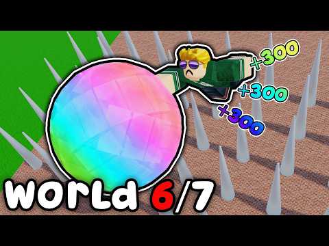 SURVIVING DEADLY WORLDS IN ROBLOX ROLL DOWN...