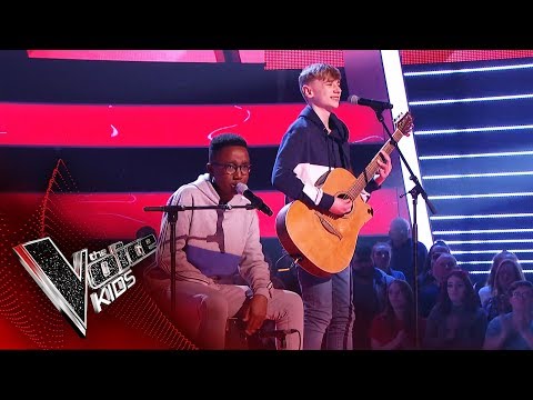 David and Ammani Perform 'Let's Get It Started' | Blind Auditions | The Voice Kids UK 2019