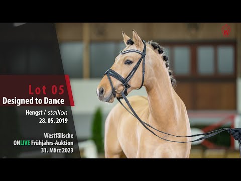 ONLIVE Frühjahrs-Auktion Lot 05 Designed to Dance Hengst v. Dating AT NRW -  Vincent