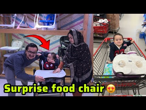 Kabeer k liye new food chair khareed lii😍||baby ab is par khana khayga🫠