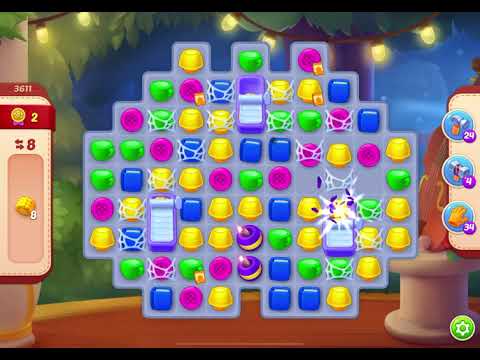 HomeScapes Level 3611 no boosters (13 moves)