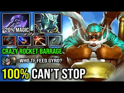 THERE IS NOTHING THAT CAN STOP THIS MAN - Ultra Carry Gyrocopter Mage Slayer + Gleipnir DotA 2